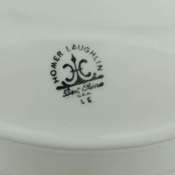 Homer Laughlin Best China Restaurant Ware Gold Medallion Oval Platter - Picture 7 of 8